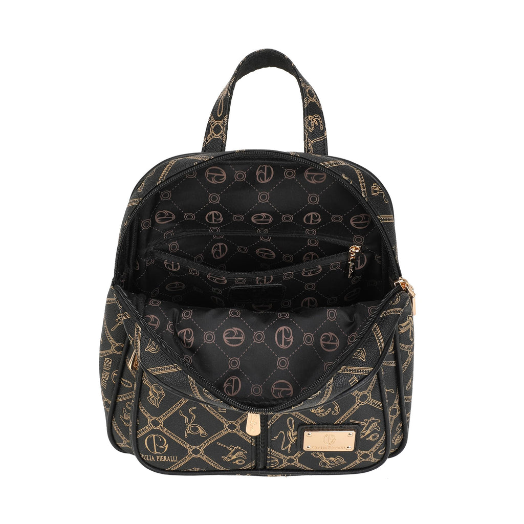 Women's Fashion Backpack Purse - Anti-Scratch Faux Leather Travel Bag with Multi-Pocket Organizer, Designer Pattern Top-Handle Satchel for Shopping and Daily Use