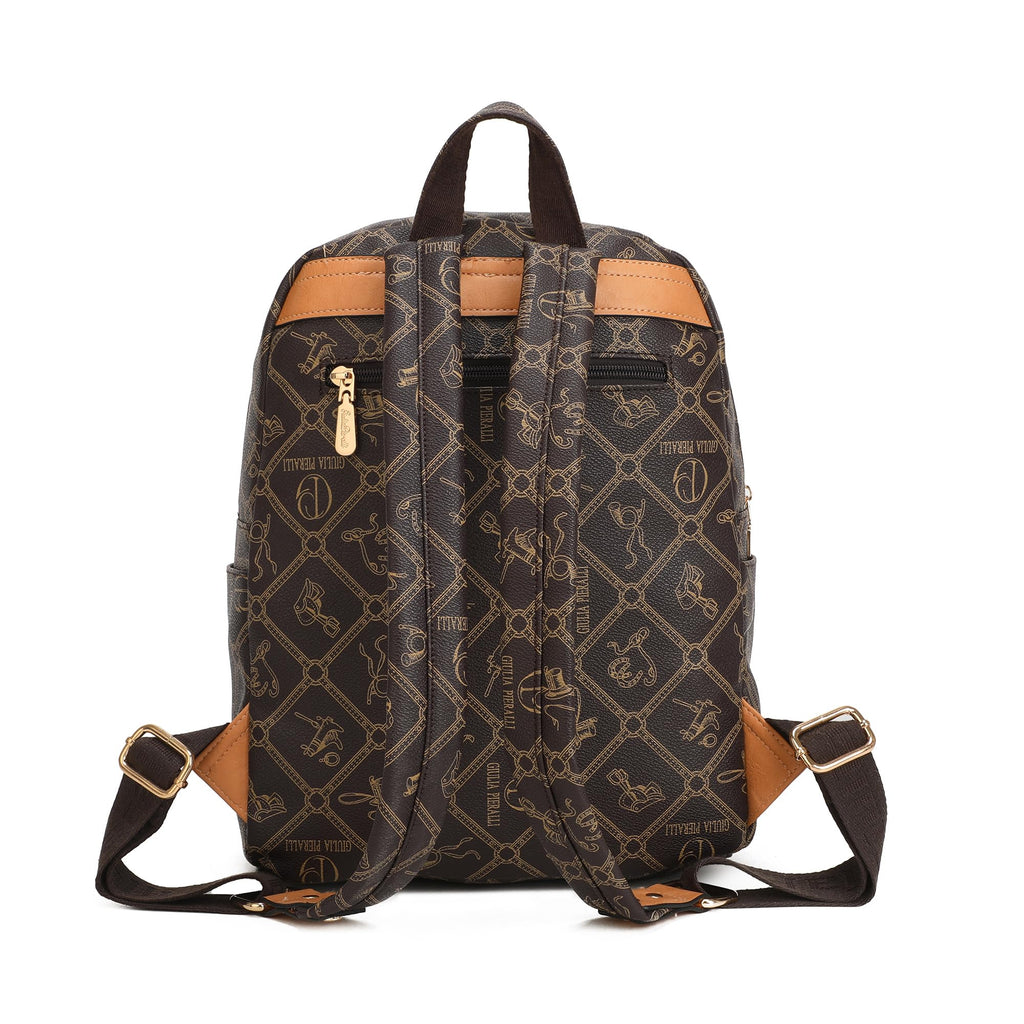 Elegant Women's Backpack Purse - Premium Anti-Scratch Vegan Leather Fashion Daypack with Multi-Pocket Organizer - Stylish Travel & Work Rucksack for Ladies