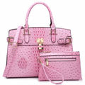 Women Fashion Satchel Handbags and Purses Ladies Top Handle Tote Work Shoulder Bags with Matching Wristlet Wallet