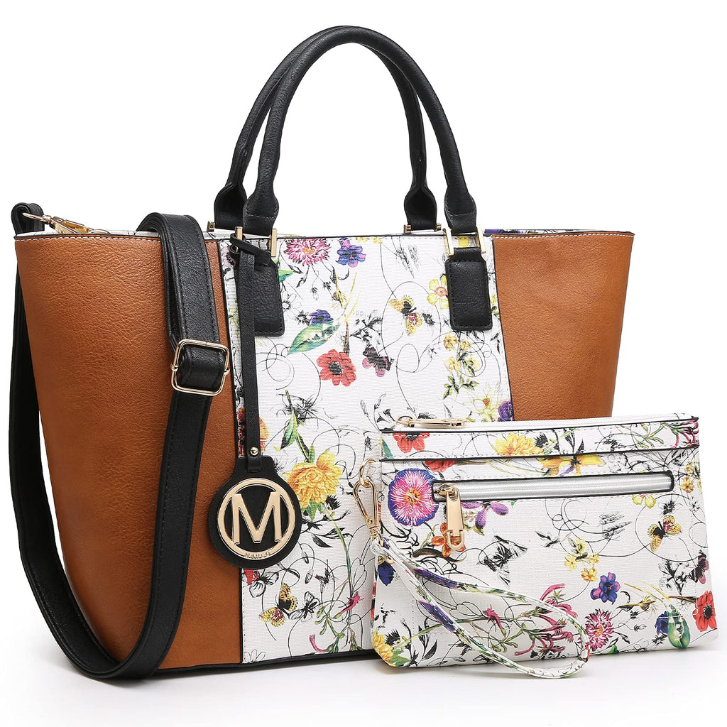 Women Purses Handbags and Wallets Set Designer Top HandleTote Bag Two Tone Shoulder Bag 2pcs