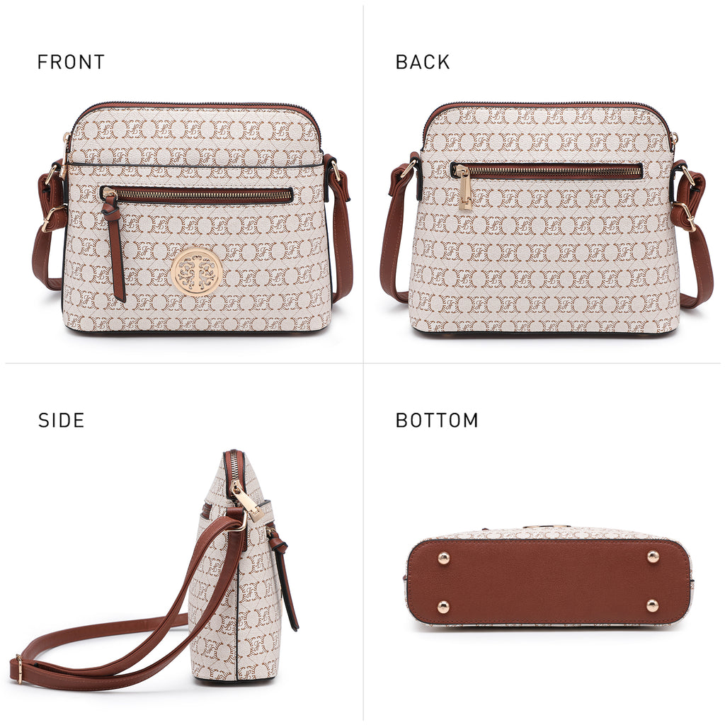 Womens Fashion Crossbody Bag Medium Shoulder Purse with Adjustable Strap Multi Pockets for Travel Daily Use