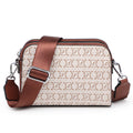 Crossbody Bags for Women Small Shoulder Purses with Adjustable Wide Strap, Triple Zip Design